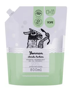 YOPE naturalny żel pod prysznic Yunnan chińska herbata Reffil 800 ml - Kosmetyki do kąpieli - miniaturka - grafika 1