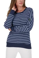 Bluzy damskie - Alife and Kickin DarlaAK B Crewneck damski sweter z okrągłym dekoltem, bluza XS-XXL, granatowy melanż, L, granatowy melanż, L - miniaturka - grafika 1