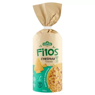 Kupiec Fitos Wafle kukurydziane o smaku cheddar 120 g (15 sztuk) - Pieczywo chrupkie - miniaturka - grafika 1