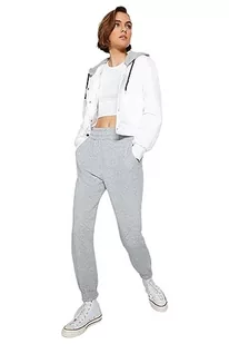 Trendyol Damskie spodnie dresowe o normalnej talii Skinny Fit Jogger, Szary, XL - Spodnie rowerowe - miniaturka - grafika 1