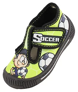 Beck Chłopięce kapcie Soccer, zielony - zielony - 24 EU - Kapcie damskie - miniaturka - grafika 1