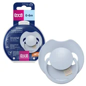 Smoczki uspokajające - LOVI Prime Dynamiczny Smoczek Silikonowy Uspokajający Baby Blue 0-6m - miniaturka - grafika 1