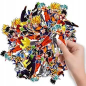 Szkolne artykuły papiernicze - NAKLEJKI ETYKIETY NA ZESZYT NALEPKA Z POSTACIAMI DRAGON BALL WZORY 6 SZT - miniaturka - grafika 1