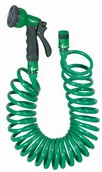 Węże ogrodowe i zraszacze - RIBIMEX Wąż ogrodowy 3/4 spiralny z pistoletem PrimoLand 15 m - miniaturka - grafika 1