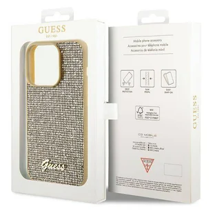 Etui Guess Disco Metal Script na iPhone 15 Pro - złote - Etui i futerały do telefonów - miniaturka - grafika 8