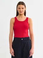 Koszulki i topy damskie - BIG STAR Top w kolorze czerwonym - miniaturka - grafika 1