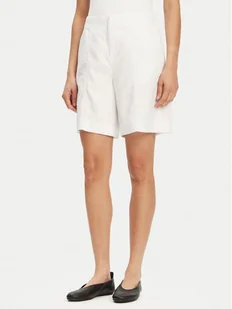 Calvin Klein Jeans Bermudy J20J225219 Biały Relaxed Fit - Spodnie sportowe damskie - miniaturka - grafika 1