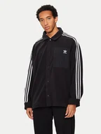 Bluzy męskie - adidas Polar adicolor IZ1834 Czarny Loose Fit - miniaturka - grafika 1