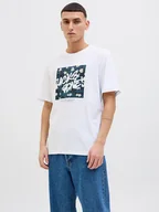 Koszulki męskie - Jack & Jones Koszulka "Hawaii" w kolorze białym - miniaturka - grafika 1
