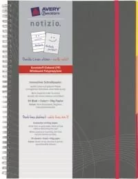 ZWECKFORM AVERY Kołonotatnik AVERY Notizio PP A4 7016 linia szary KZK0988 - Notesy i bloczki - miniaturka - grafika 1
