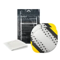 Apteczki i materiały opatrunkowe - SAM Medical - Opatrunek okluzyjny na rany klatki piersiowej SAM® Chest Seal - 2 szt. - CS201-EN - miniaturka - grafika 1