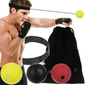 Pozostałe akcesoria do sportów walki - Piłka bokserska do ćwiczenia refleksu ISO TRADE 3 rodzaje - miniaturka - grafika 1