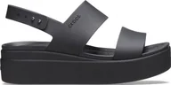 Sandały damskie - Crocs Crocs Brooklyn Low Wedge 206453-2EL Brązowe 37/38 - miniaturka - grafika 1
