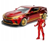 Samochody i pojazdy dla dzieci - MARVEL AVENGERS IRON MAN CHEVY CAMARO MODEL SAMOCHÓD FIGURKA RUCHOME ELEMENTY PREZENT - miniaturka - grafika 1
