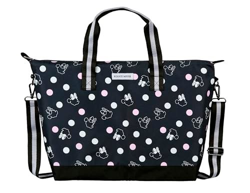 Undercover - Weekender Minnie Mouse - torba podróżna z motywem - przestronna komora główna z małą kieszenią na zamek błyskawiczny - 2 uchwyty do noszenia i pasek na ramię