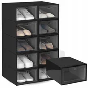 Pokrowce na ubrania - 10x organizer pojemnik pudełko szafka na buty zestaw do garderoby 22x32x14 - miniaturka - grafika 1