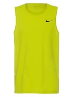 Koszulki sportowe damskie - Nike Top sportowy w kolorze żółtym - miniaturka - grafika 1
