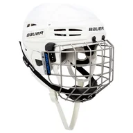Hokej - Kask hokejowy Bauer  IMS 5.0 II Combo White Senior L - miniaturka - grafika 1
