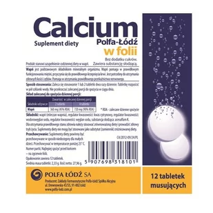 Polfa Calcium C 12 szt. - Witaminy i minerały - miniaturka - grafika 1
