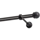 Karnisze - Karnisz DECASTYL Gałka Max pojedynczy 240 cm Czarny - miniaturka - grafika 1