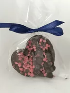 Czekolada - Mini Serce Czekolada Ciemna Z Maliną I Jagodą 20G - miniaturka - grafika 1