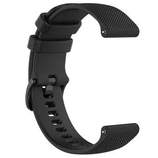Pasek uniwersalny Alogy Strap z klamrą na smartwatch zegarek 18mm czarny - Akcesoria do smartwatchy - miniaturka - grafika 3
