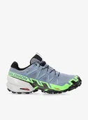 Buty sportowe męskie - Buty trailowe męskie Salomon Speedcross 6 GTX - flint/green/black - miniaturka - grafika 1