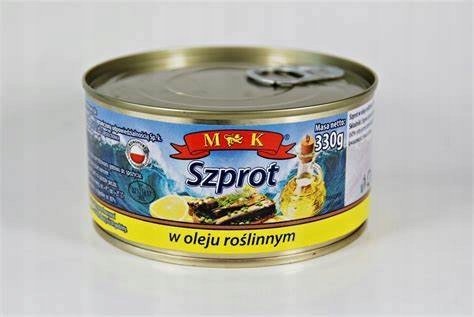 Szprot w oleju roślinnym 0,33 kg