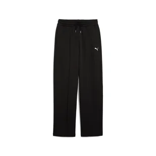 Damskie Spodnie PUMA WARDROBE ESS STRAIGHT PINTUCK PANTS DK OP 62977401 – Czarny - Spodnie damskie - miniaturka - grafika 1