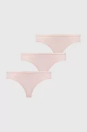 Majtki damskie - Guess stringi 3-pack kolor różowy - miniaturka - grafika 1