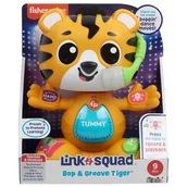 Zabawki interaktywne dla dzieci - Zabawka interaktywna FISHER PRICE Link Squad Tygrysek Taniec i nauka HYL33 - miniaturka - grafika 1