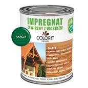 Farby i impregnaty do drewna - Colorit Drewno Impregnat żywiczny z woskiem Akacja 750 ml - miniaturka - grafika 1