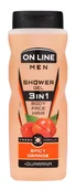 Kosmetyki do kąpieli - ON LINE Żel pod prysznic 3w1 Soczysta pomarańcza 410 ml - miniaturka - grafika 1