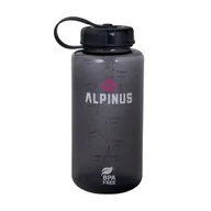 Shakery i bidony sportowe - Butelka Alpinus Skierfe 1l czarna bez związków BPA, sitko, podziałka, bidon - miniaturka - grafika 1
