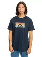 Koszulki męskie - Quiksilver Koszulka męska Niebieski S - miniaturka - grafika 1