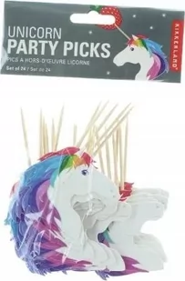 Kikkerland cu96un chorągiewek na imprezy "Unicorn" zestaw 24 sztuk CU96UN - Dekoracje domu - miniaturka - grafika 1