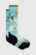 Skarpetki damskie - Smartwool skarpety narciarskie Targeted Cushion Snow Bunny Print OTC - miniaturka - grafika 1