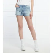 Spodenki damskie - GUESS Szorty | Regular Fit - miniaturka - grafika 1