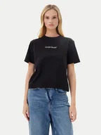 Koszulki i topy damskie - Guess Jeans T-Shirt W5RI4 2K8HM0 Czarny Regular Fit - miniaturka - grafika 1