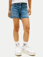 Spodenki damskie - Tommy Hilfiger Szorty jeansowe KG0KG09132 Niebieski Regular Fit - miniaturka - grafika 1