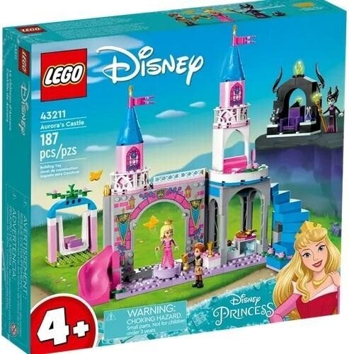 LEGO DISNEY PRINCESS 43211 4szt Zamek Aurory