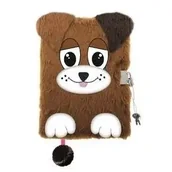 Zabawki kreatywne - Pamiętnik A5/96K z kłódką 3D Doggie - ST-MAJEWSKI - miniaturka - grafika 1