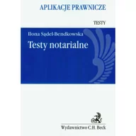 Prawo - Testy notarialne Aplikacje prawnicze - Ilona Sądel-Bendkowska - miniaturka - grafika 1