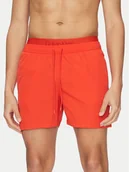 Kąpielówki męskie - Calvin Klein Swimwear Szorty kąpielowe KM0KM01104 Czerwony Regular Fit - miniaturka - grafika 1