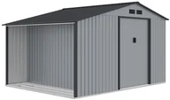 Altany ogrodowe - Domek Narzędziowy Madison 342X255Cm Light Grey - Hardmaister - miniaturka - grafika 1