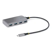Huby USB - StarTech 5G4AB-USB-C-HUB huby i koncentratory USB 3.2 Gen 1 (3.1 Gen 1) Type-C 5000 Mbit/s Szary - miniaturka - grafika 1