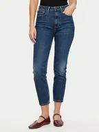 Spodnie damskie - Tommy Hilfiger Jeansy WW0WW43711 Niebieski Slim Fit - miniaturka - grafika 1