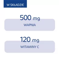 Witaminy i minerały - TITLIS SPÓŁKA Z OGRANICZONĄ ODPOWIEDZIALNOŚCIĄ ZINIQ Calcium 500 mg + Witamina C 20 tabletek musujących - miniaturka - grafika 1