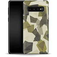 Etui i futerały do telefonów - Premium etui na telefon komórkowy Geometric Camo Green Samsung Galaxy S10 Plus - miniaturka - grafika 1