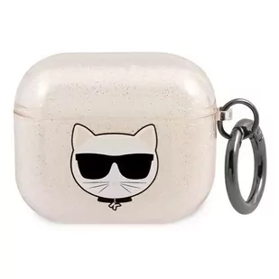 Karl Lagerfeld KLA3UCHGD AirPods 3 cover złoty/gold Glitter Choupette - Akcesoria do słuchawek - miniaturka - grafika 1
